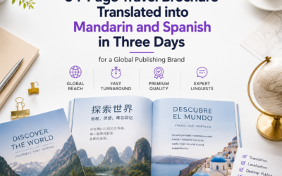 64-Page Travel Brochure Translated into Mandarin and Spanish in Three Days for a Global Publishing Brand