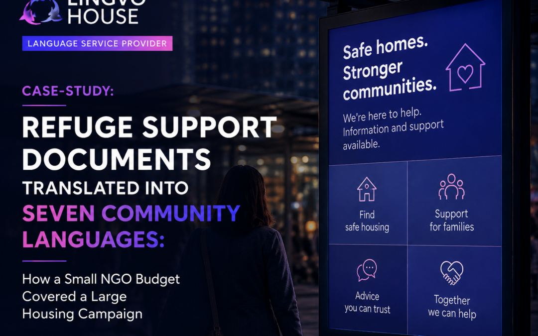 Refuge Support Documents Translated into Seven Community Languages: How a Small NGO Budget Covered a Large Housing Campaign
