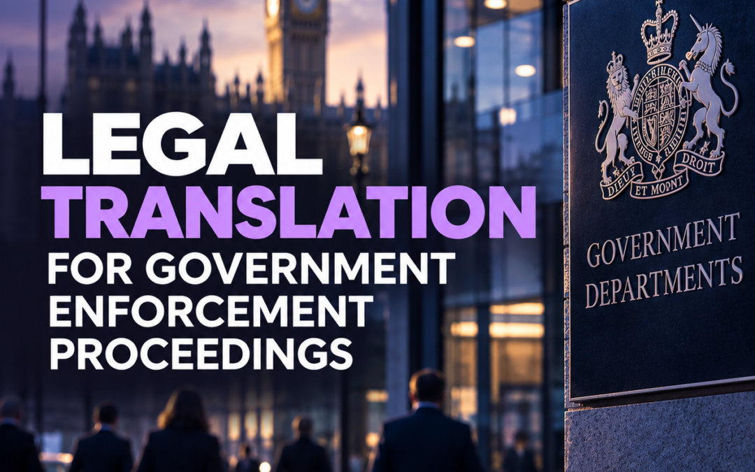 Thai Legal Translation for Government Enforcement Proceedings